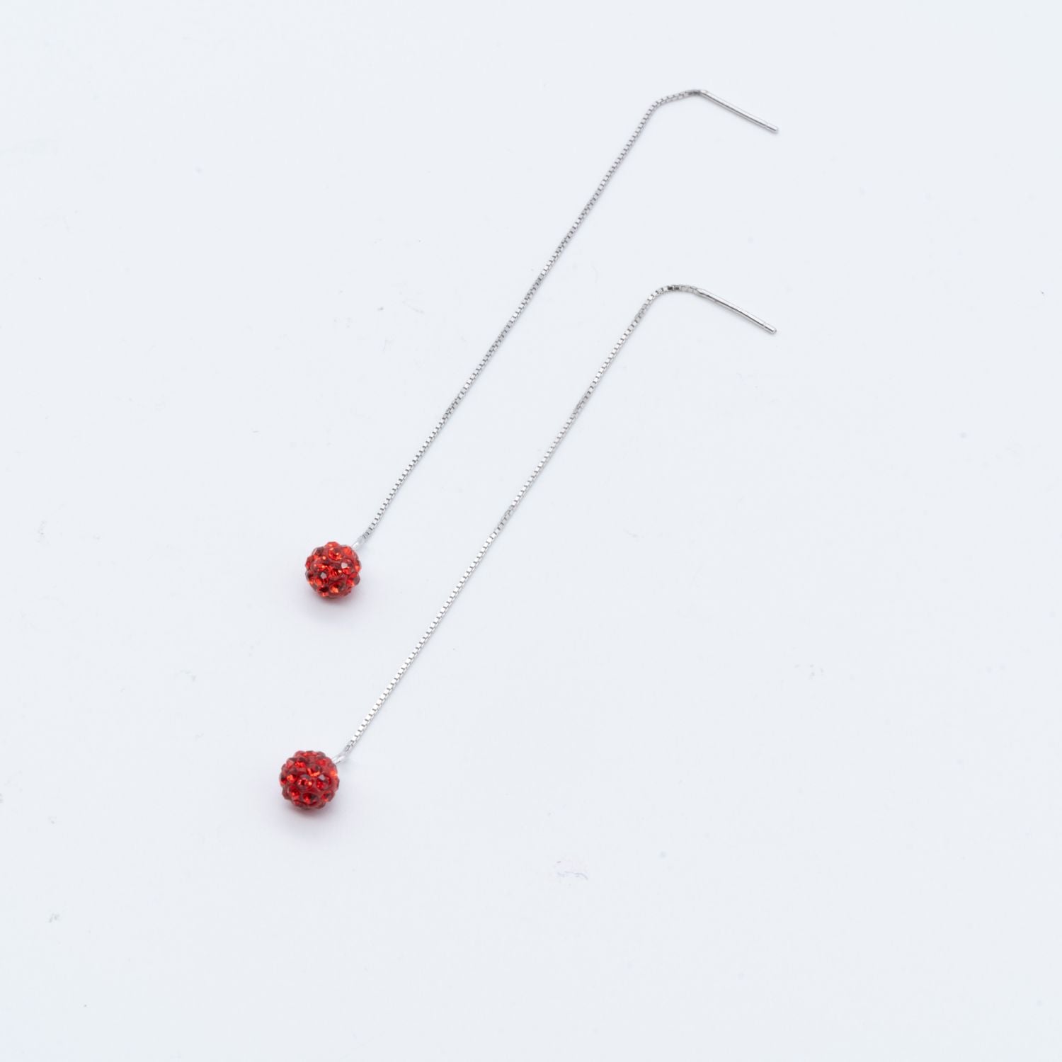 Ruby Sparkle Sui Dhaga Earrings